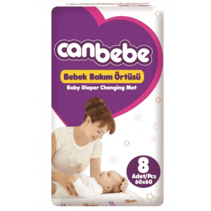 Canbebe Bebek Bakım Örtüsü 8'li