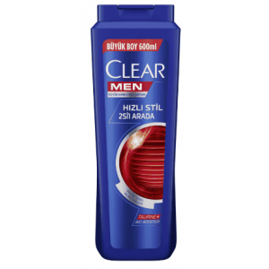 Clear Men 2 Si 1 Arada Hızlı Stil Şampuan 600 Ml