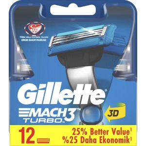 Gillette Mach 3 Turbo  12 Adet