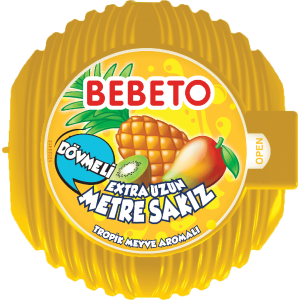 Kervan Gıda Bebeto Meter Gum Tropical Fruity 40 grX36 