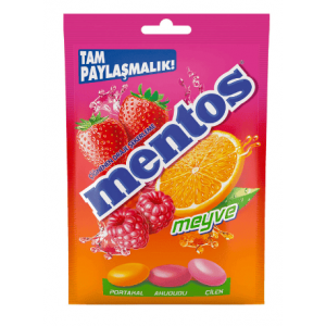 Mentos Meyveli Şeker Poşet 100 Gr