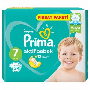 Pampers Prima No7 34 Adet 