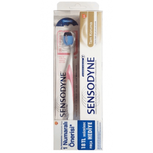 Sensodyne Tam Koruma Diş Macunu 75 Ml+Diş Eti Bakımı Diş Fırçası 1 Adet