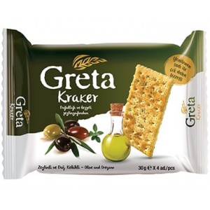 Şölen Greta Zeytinli Ve Dağ Kekikli Kraker 30X4Gr