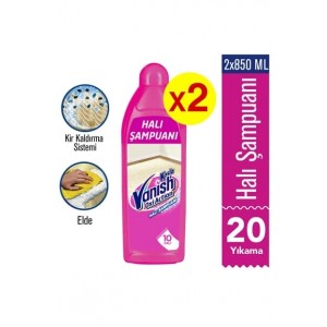 Vanish Kosla Halı Şampuanı 2 Adet (Elle) 2X850 Ml