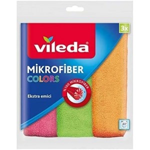 Vileda Microfiber Colours Xl Temizlik Bezi 3'lü