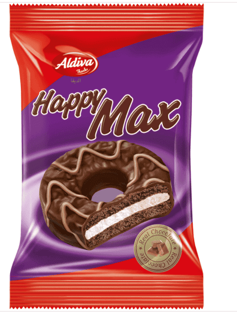 Aldiva Happy Max Sütlü Çikolata Kaplı Marshmallowlu Bisküvi 30 Gr