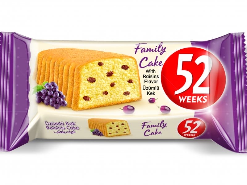 Azra 52 Weeks Üzümlü Kek 60 Gr