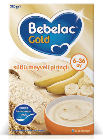 Bebelac Gold Sütlü Meyveli Pirinçli Bebek Maması 250 Gr