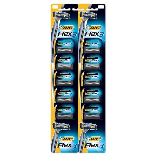 Bic Triple Blade Flex 3 Cartella 10 Adet