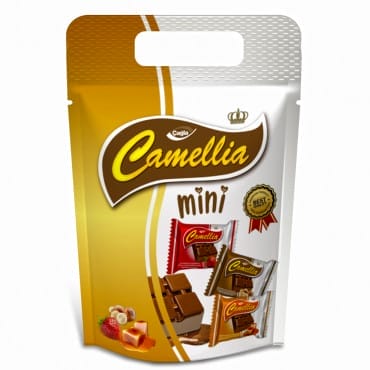 Çağla Camellia Flavored (Hazelnut & Caramel & Strawberry) Cream Filled Cocoline 10 gr 