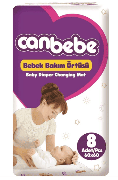 Canbebe Bebek Bakım Örtüsü 8'li