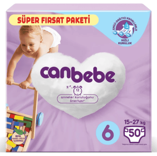 Canbebe Süper Fırsat Paketi No 6 50 Adet