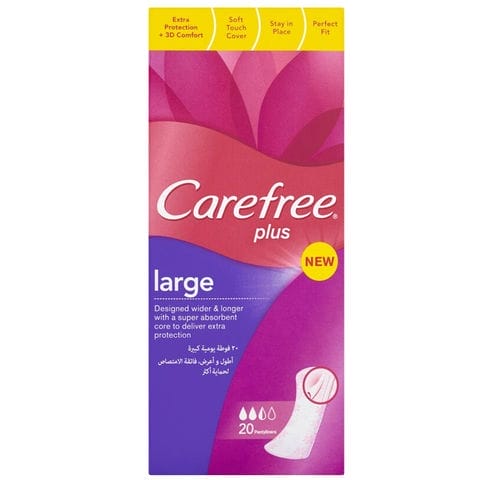 Carefree Plus Large Daily Pad  20 Adet