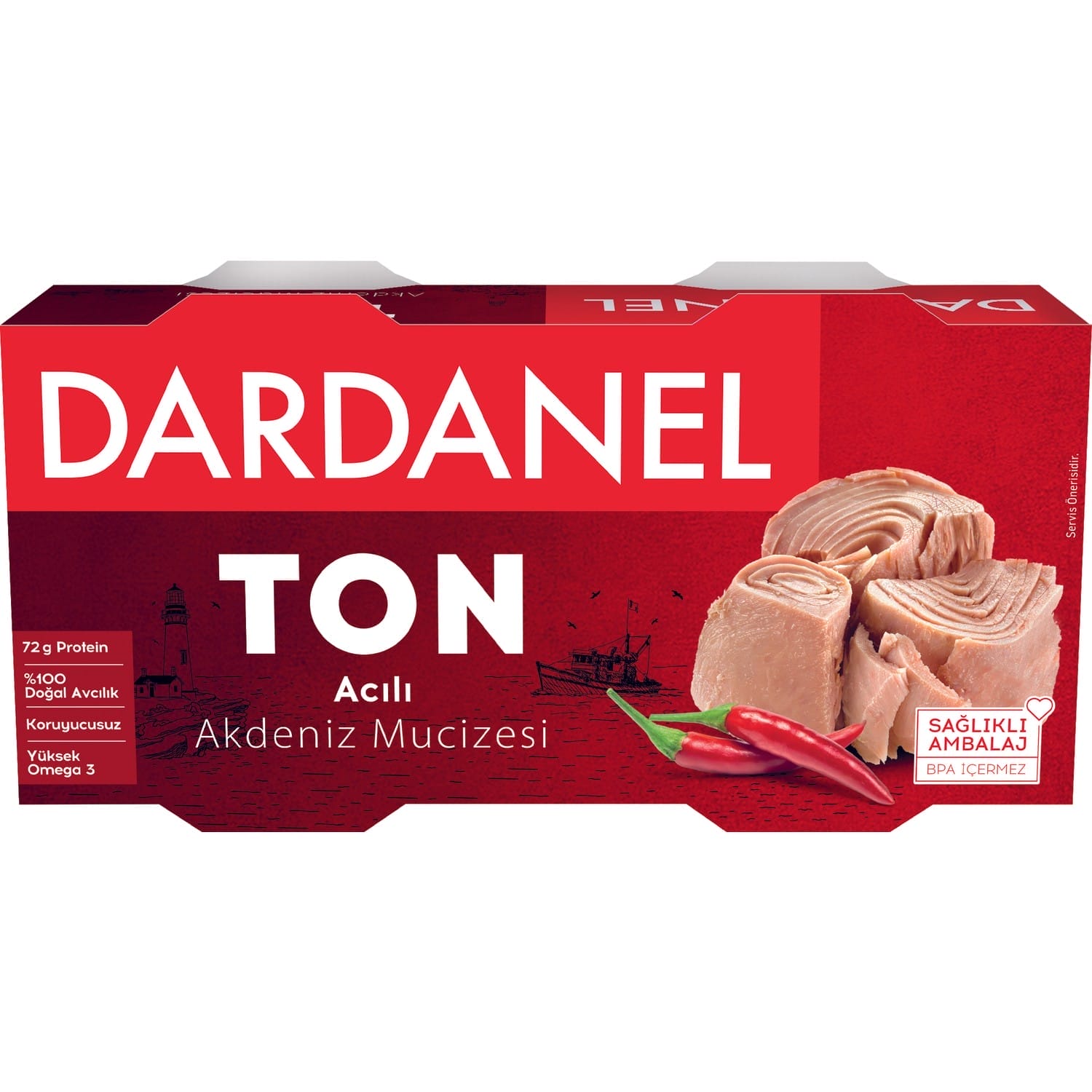 Dardanel Ton Balığı Acılı 150 Gr