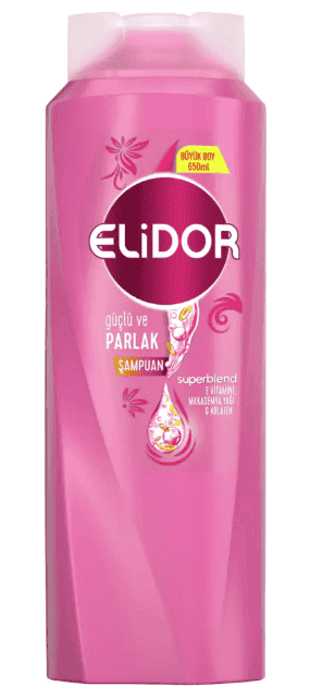 Elidor Güçlü Ve Parlak Saçlar İçin Şampuan 650 Ml