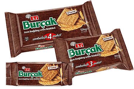 Eti Burçak Whole Wheat Bakery Biscuit 393 gr 