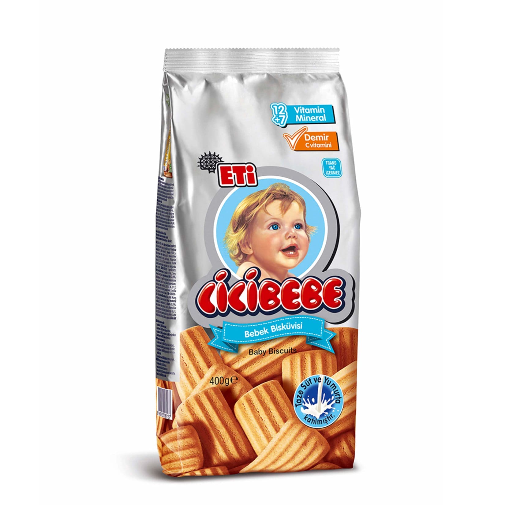 Eti Cicibebe Sade Bebek Bisküvisi 400 Gr