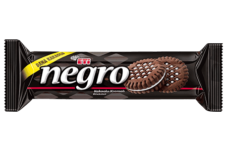 Eti Negro Cocoa Biscuit With Cream Filling 100 gr 