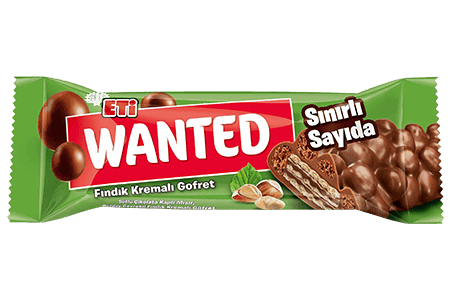 Eti Wanted Fındık Kremalı Gofret 32 ​​gr