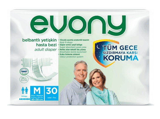 Evony Yetişkin Bezi Orta 30 Adet