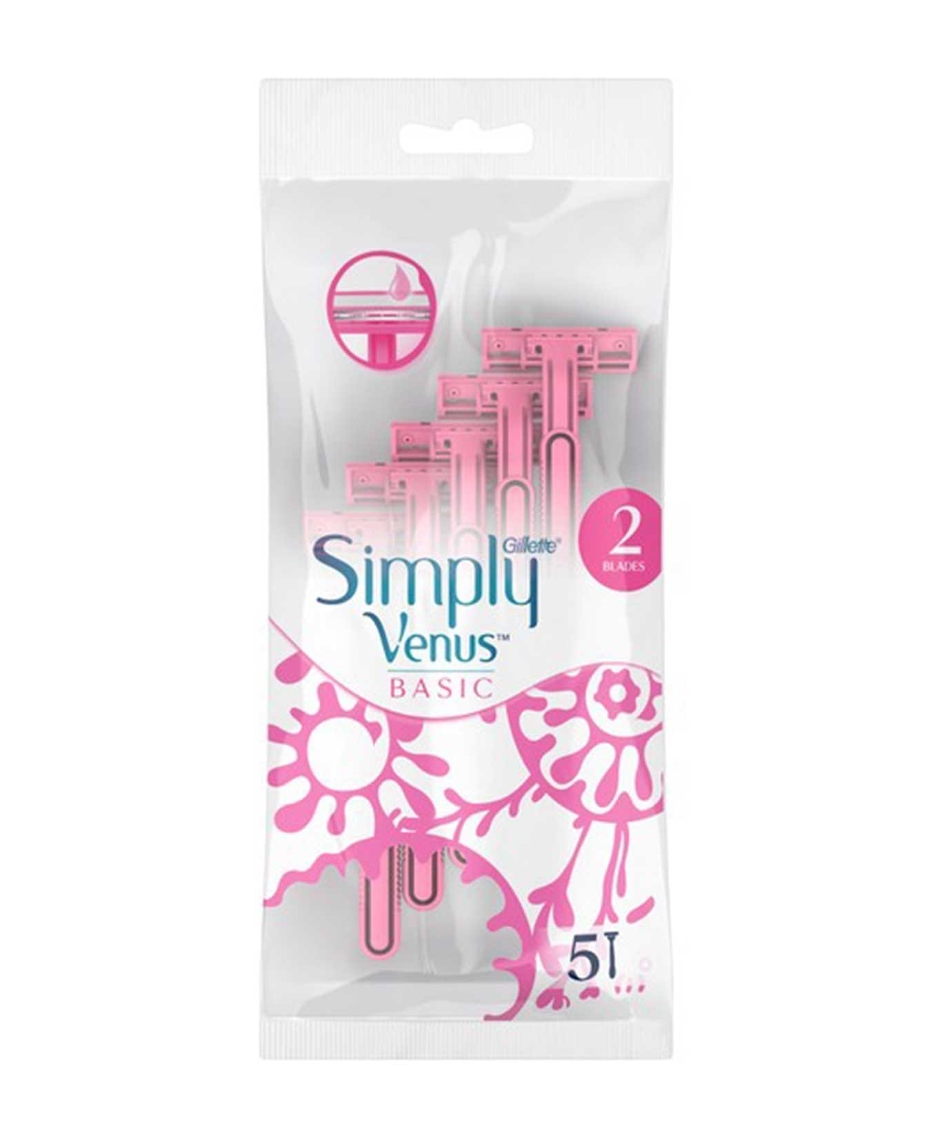 Gillette Venus Simply Basic Tek Kullanımlık Razors 5 Adets