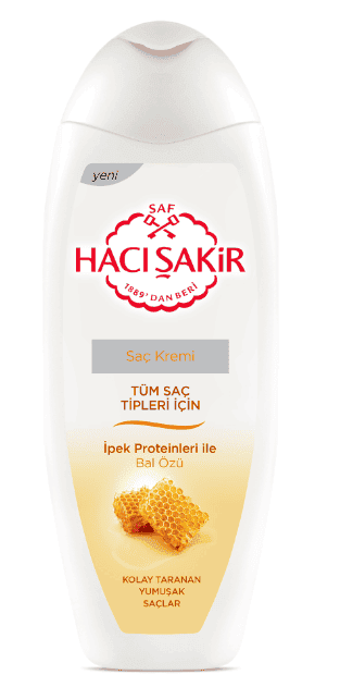 Hacı Şakir Saç Kremi Bal Tüm Saç Tipleri İçin 450 Ml