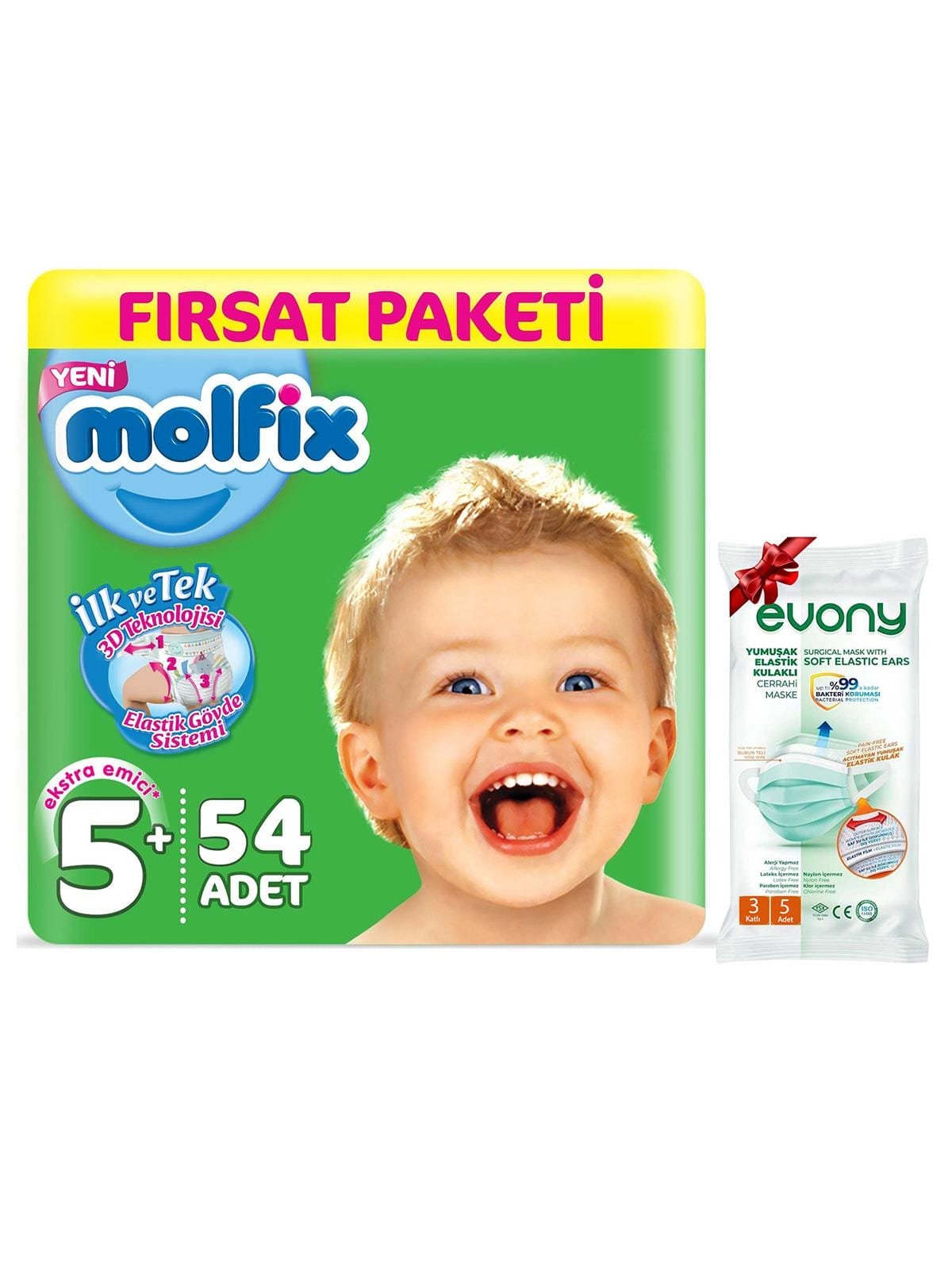 Molfix Fırsat Paketi No 5+ 54 Adet