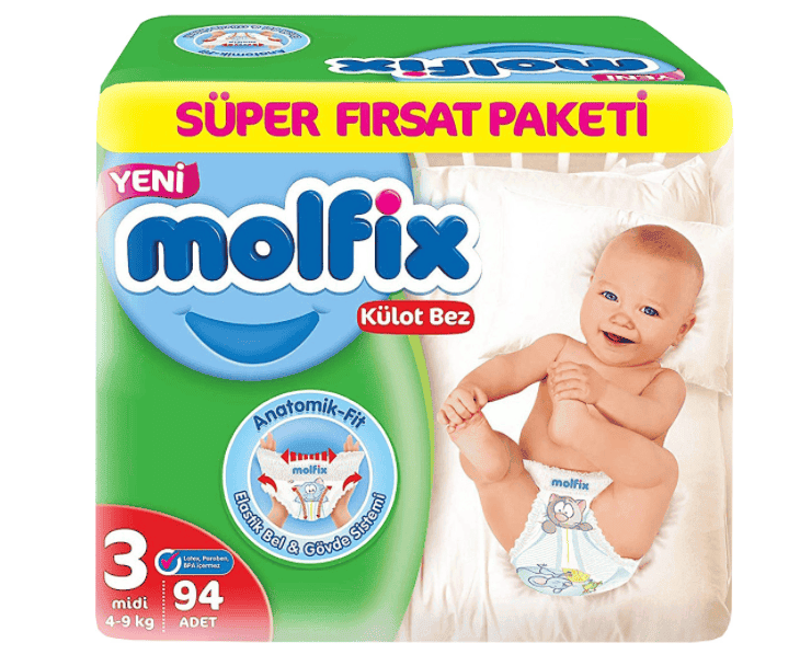 Molfix Külot Bez Süper Paketi No 3 94 Adet