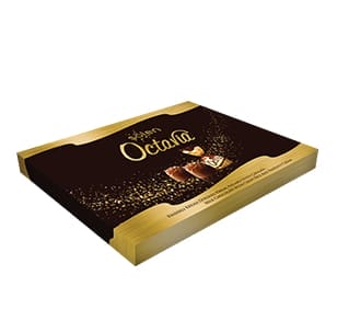 Şölen Octavia Milk Chocolate With Hazelnut Cream Filled With Crispy Rice 400 gr 