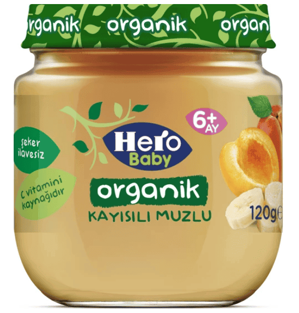 Ülker Hero Baby Organik Kayısı Muz Bebek Maması 120 Gr