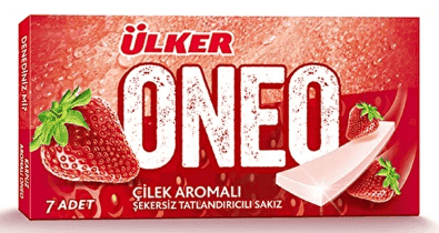 Ülker Oneo Slıms Çilekli Sakız 14 Gr