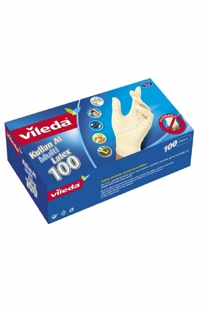 Vileda Tek Kullanımlık Eldiven (Orta-Büyük) 100 Adet